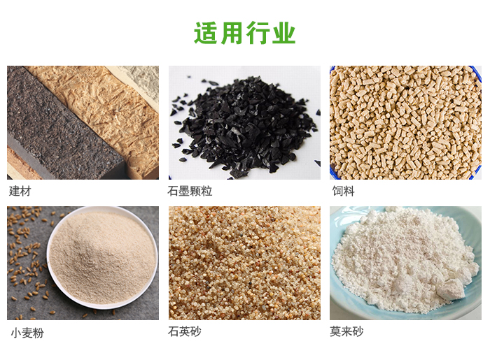 高頻振動篩主要用于化工，建材，石墨顆粒，飼料，小麥粉，石英砂，豆?jié){，果汁等各種物料的干法、濕法篩分、分級、脫水，過濾。